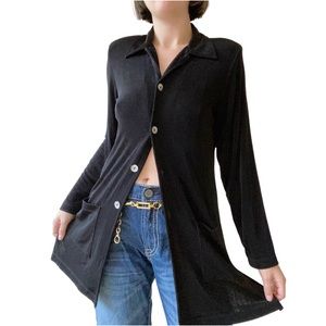 Chico’s black long cardigan